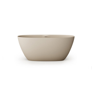 Zeza Element Vrijstaand Bad - 145x71x60cm - solid surface - mat beige
