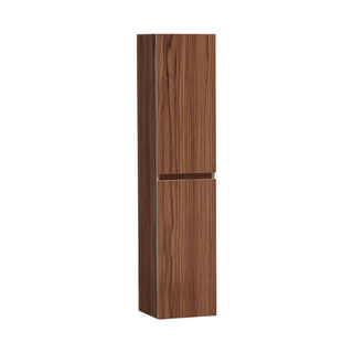 BRAUER Solution Badkamerkast - 160x35x35cm - 2 greeploze links- rechtsdraaiende deuren - hout - Natural walnut