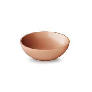 Zeza Element Vasque - 41x41x14cm - solid surface - peach brillant (orange/rose)