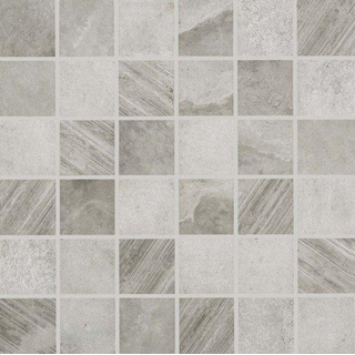 Quintessenza Superfici2 Carreau mosaïque 20x20cm 10mm rectifié porcelaine Perla Mix