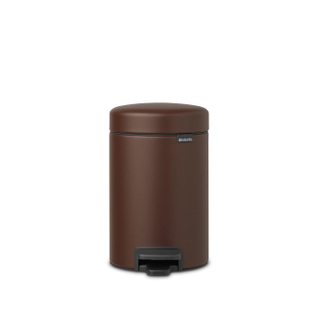 Brabantia NewIcon Pedaalemmer - 3 liter - kunststof binnenemmer - mineral cosy brown SHOWROOMMODELLEN