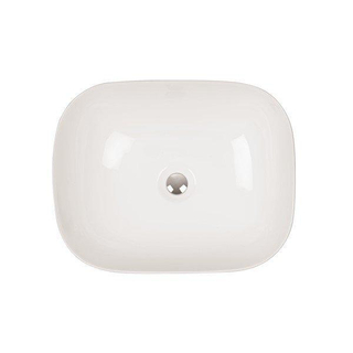 Crosswater Amalfi Vasque à poser rectangulaire - 32.5x45.5x13.5cm - sans trop-plein - porcelaine - blanc