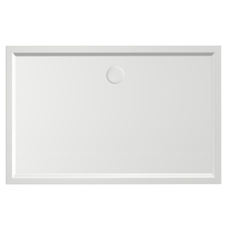 Xenz mariana receveur de douche 140x90x4cm rectangulaire acrylique blanc