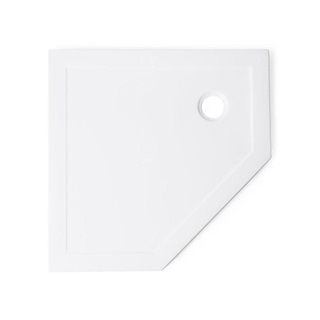 FugaFlow Efficiente Anta Receveur de douche pentagonale 90x90x4cm Blanc