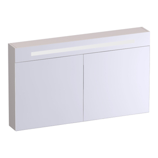 BRAUER Promise Deluxe spiegelkast - 120x70x15cm - met verlichting - 2 dubbelzijdige spiegeldeuren - mat zand