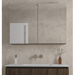 Saniclass Holz Base Spiegelkast - 100x70cm - donker eiken