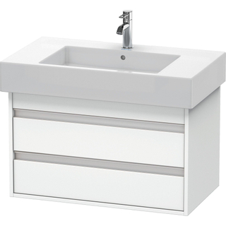 Duravit Ketho Meuble sous-lavabo avec 2 tiroirs 80x45.5x41cm pour Vero 032985 blanc