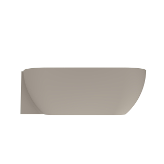 Arcqua Havana Baignoire demi-îlot - 170x80cm - gauche - argile mate