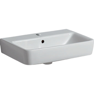 Geberit Renova compact lavabo compact avec trou pour robinet et trop-plein 55x37x17cm blanc