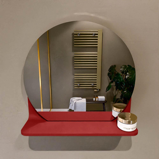 Mondiaz SPOT Miroir de salle de bain - rond 40cm - plan de miroir - couleur Fire