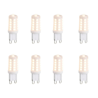 Luedd Lampe LED - lot de 8 - G9 - 3W - 2700K - 250LM - à intensité réglable