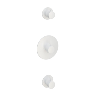 Hotbath Cobber afbouwdeel inbouwthermostaat met 2 stopkranen mat wit