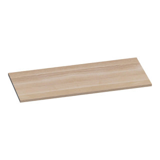 BRAUER Ocean Slim topblad - 100x46x2cm - lamellen eiken wit