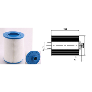 FortiFura Outdoor Relax Spa Filtre - 205x150