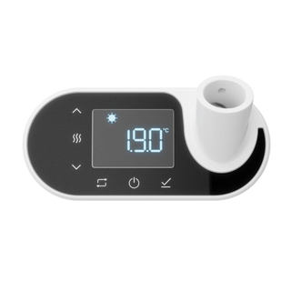 Plieger nexus thermostat ovale 139,5 x 66 x 60mm ecodesign blanc/noir