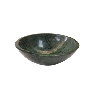Saniclass Pesca Indian Green Waskom - 43x43x13.5cm - rond - marmer - groen