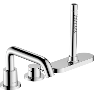 Hansgrohe Tecturis Mitigeur de bord de baignoire 3 trous et sbox chrome