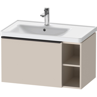 Duravit D-Neo wastafelonderkast 78.4x44x45.2cm 1 lade met softclose Taupe Mat OUTLETSTORE