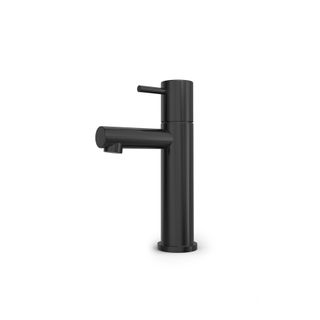 Robinet lave-mains Hotbath Buddy - Bec L 8,5 cm - Lavabo à poser - Noir brossé PVD