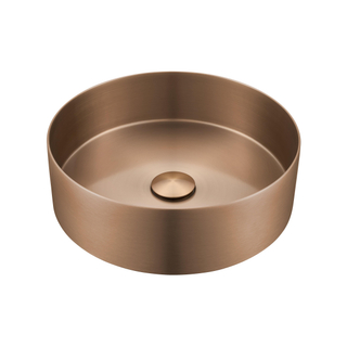 FugaFlow Eccelente Ferro Lavabo - 36x36x11cm - Inox - Cuivre brossé