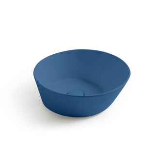 By Goof Mees Design Vasque à poser 42x42x16.5cm Rond Bleu mat