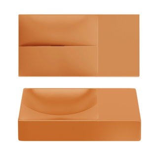 Clou Vale lave-mains 38 cm sans trou de robinet à droite mat it. sable céramique