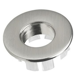 FugaFlow Eccelente Sobrado Anneau de trop plein 3cm pour lavabo Inox brossé