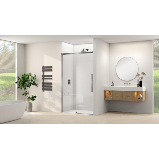 Van Rijn Products ST09 Schuifdeur vast deel - 177.5x200cm - helder glas - soft-close - incl. Gunmetal Geborsteld