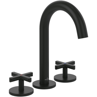 Villeroy & Boch Loop & Friends ensemble de robinet à 3 trous - noir mat
