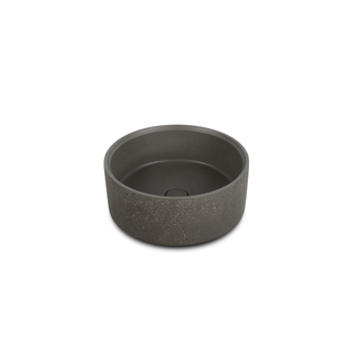 Ideavit Idea.deep lavabo à poser - 39x15cm - rond - incl. bonde clic clac - béton D5