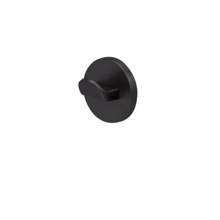 Crochet à serviette Tiger Noon - 3x3cm - simple - autocollant - noir