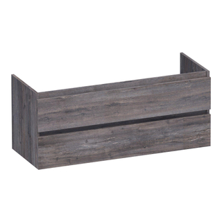 BRAUER Joy wastafelonderkast 120 2 softclose lades - greeploos - 1 sifon uitsparing - Driftwood