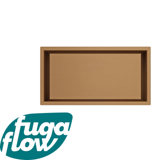 FugaFlow Eccelente Vetro Niche encastrable - 30x60x7cm - Cuivre brossé