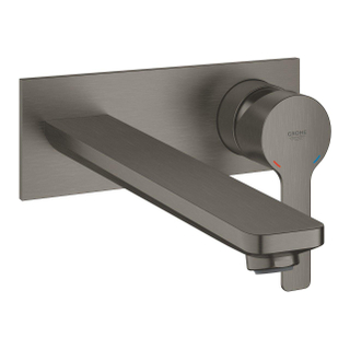 GROHE Lineare Kit d'habillage pour robinetterie murale encastrée 2 trous taille L avec bec 20,7 cm Brushed Hard Graphite