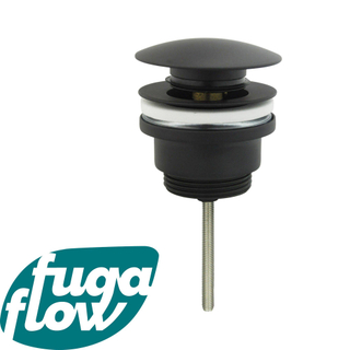 FugaFlow Efficiente Sobrado Klikwaste afvoerplug mat zwart -