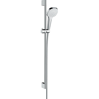 Hansgrohe Croma Select E ensemble barre coulissante avec douchette 1 jet Croma Select E 90cm avec flexible Isiflex`B 160cm blanc/chrome