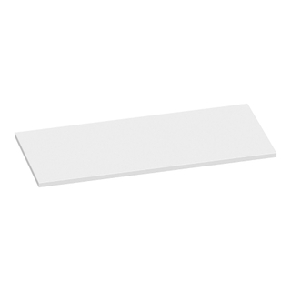 BRAUER MDF Plan sous vasque 100x46x2cm sans trou de robinet blanc mat