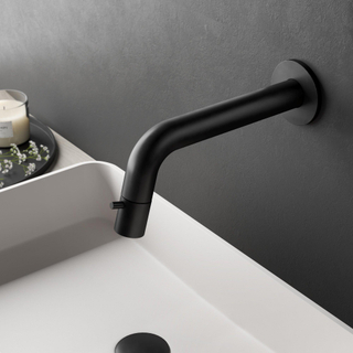 Hotbath Dude Robinet lave mains à poser noir mat