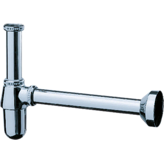 Hansgrohe Siphon 1.1/4pouce avec rosace incluant tube mural Laiton Chrome