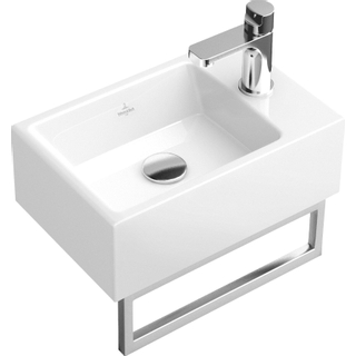 Villeroy & Boch Memento Porte serviette avec matériel de raccordement 34.5x10cm Inox brillant