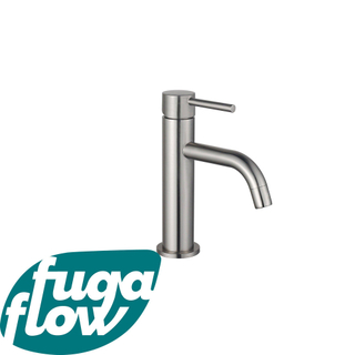 FugaFlow Eccelente Sobrado Slim Slim Robinet de lavabo 1 trou H17.3cm à poser Inox brossé