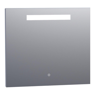 Saniclass Spiegel - 80x70cm - verlichting - aluminium