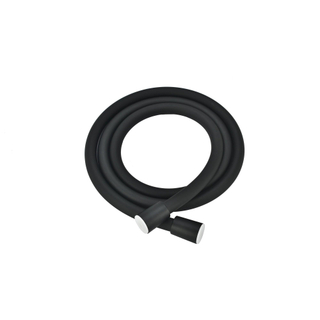 FugaFlow Eccelente Sobrado Flexible de douche lisse 150cm Noir mat