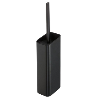 Geesa Shift brosse WC avec support 10.6x51.9x11.3cm (brosse et couvercle noir) métal noir brossé