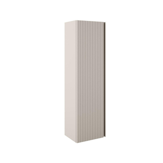 Adema Prime Blend Armoire colonne - 120x34.5x27.5cm - 1 porte - MDF - Coton mat (beige)