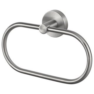 Haceka Kosmos Handdoekring - 21cm - geborsteld chroom