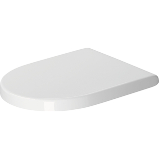 Duravit Starck 3 WC-zitting - 37x43.1x4.3cm - softclose & quickrelease - Kunststof - glans wit OUTLETSTORE