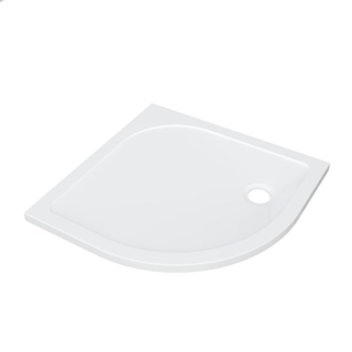 ZEZA Selva Receveur de douche - 90x90x4cm - Quart de rond - acrylique - blanc brillant