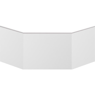 Plieger Contour panneau frontal 125cm pour baignoire d'angle Contour blanc