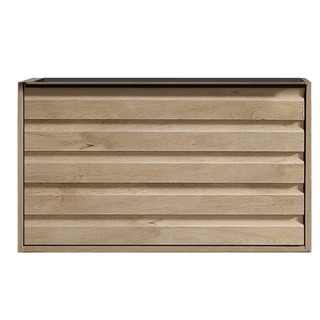 Differnz Elin Meuble sous lavabo - 60x35.5x45.8cm - chêne clair